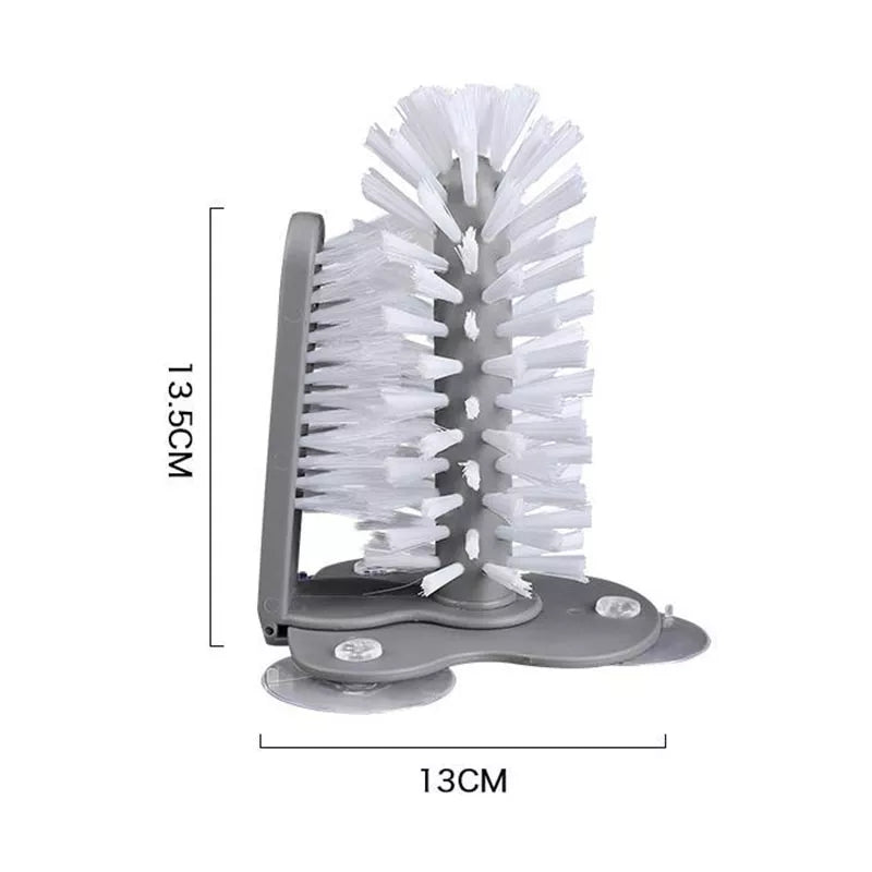 Water Bottle Cleaning Brush Glass Cup Washer with Suction Base