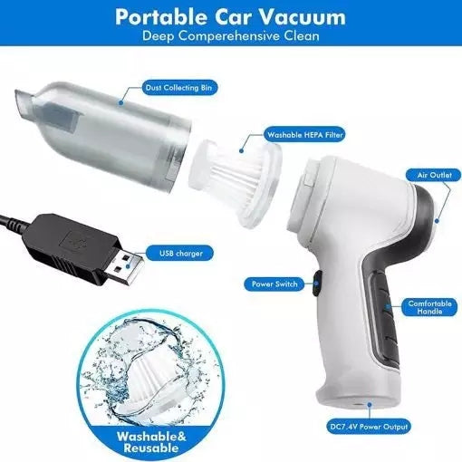 Rechargeable Handheld Multifunction Car & Home Vacuum Cleaner PH-107