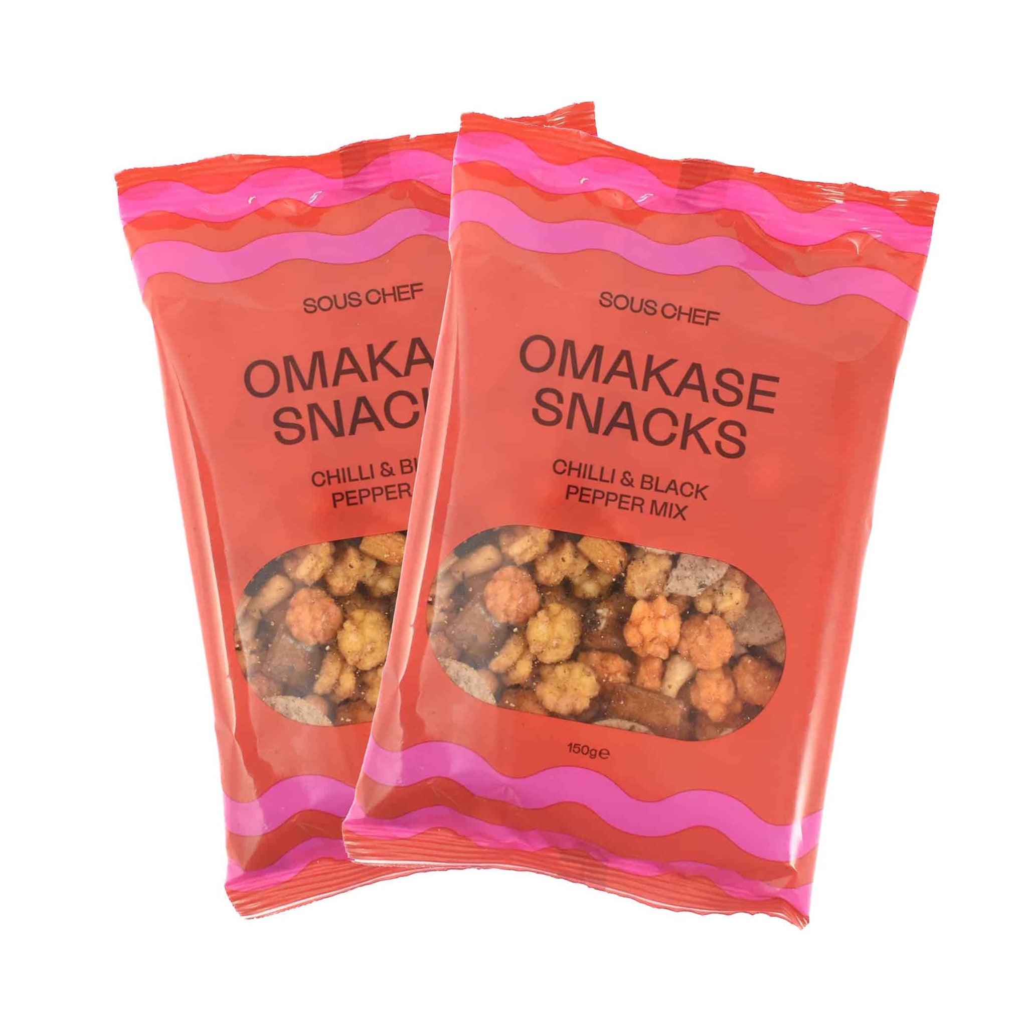 Sous Chef Omakase Snacks - Black Pepper & Chilli. 150g
