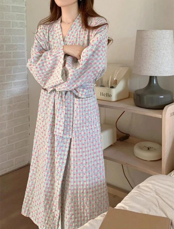 Women Long Sleeve V-Neck Comfortable & Casual Sleepwear   582376