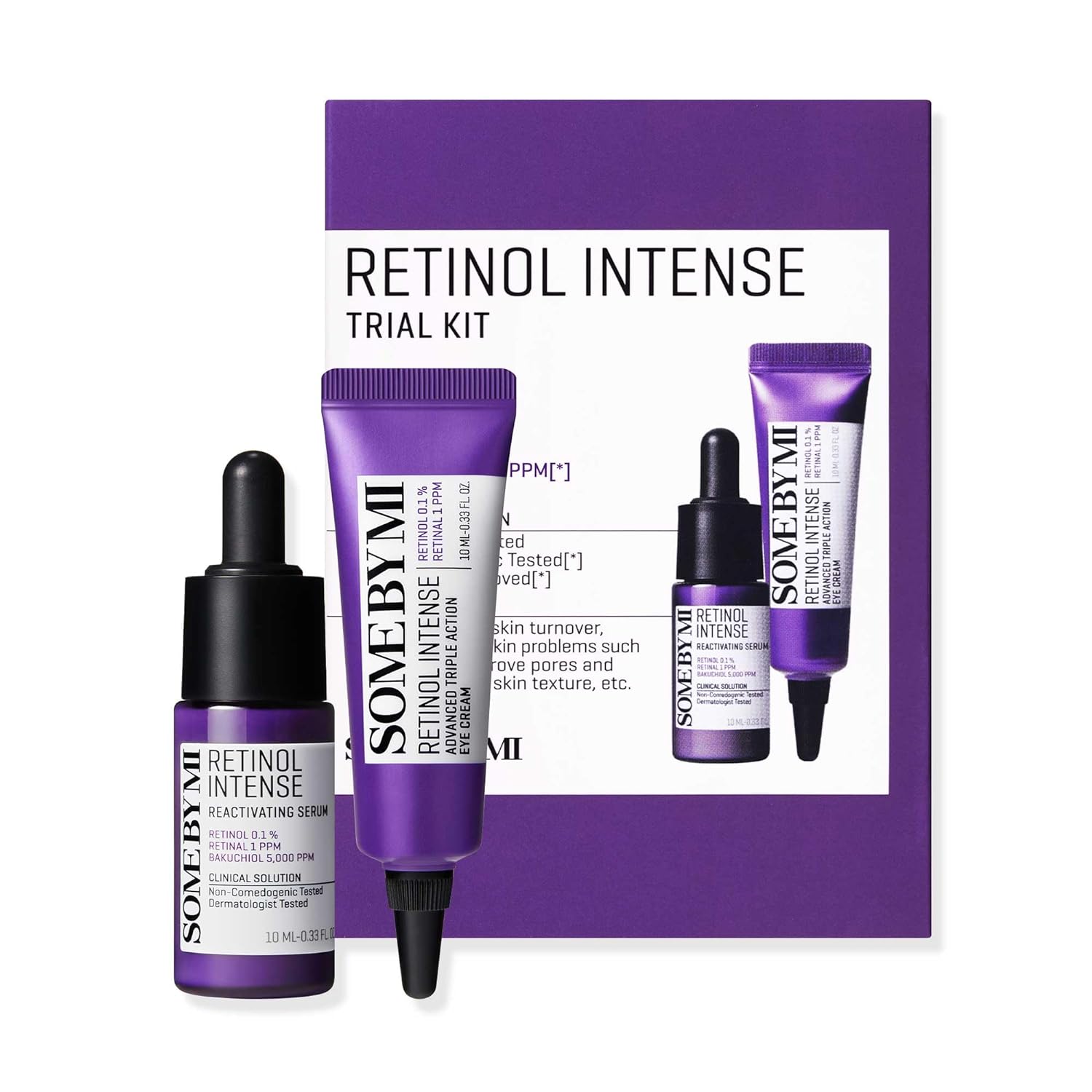 Some By Mi Retinol Intense Trial Kit - (Retinol Intense Serum-10 ml + Retinol Intense Eye Cream-10 ml)