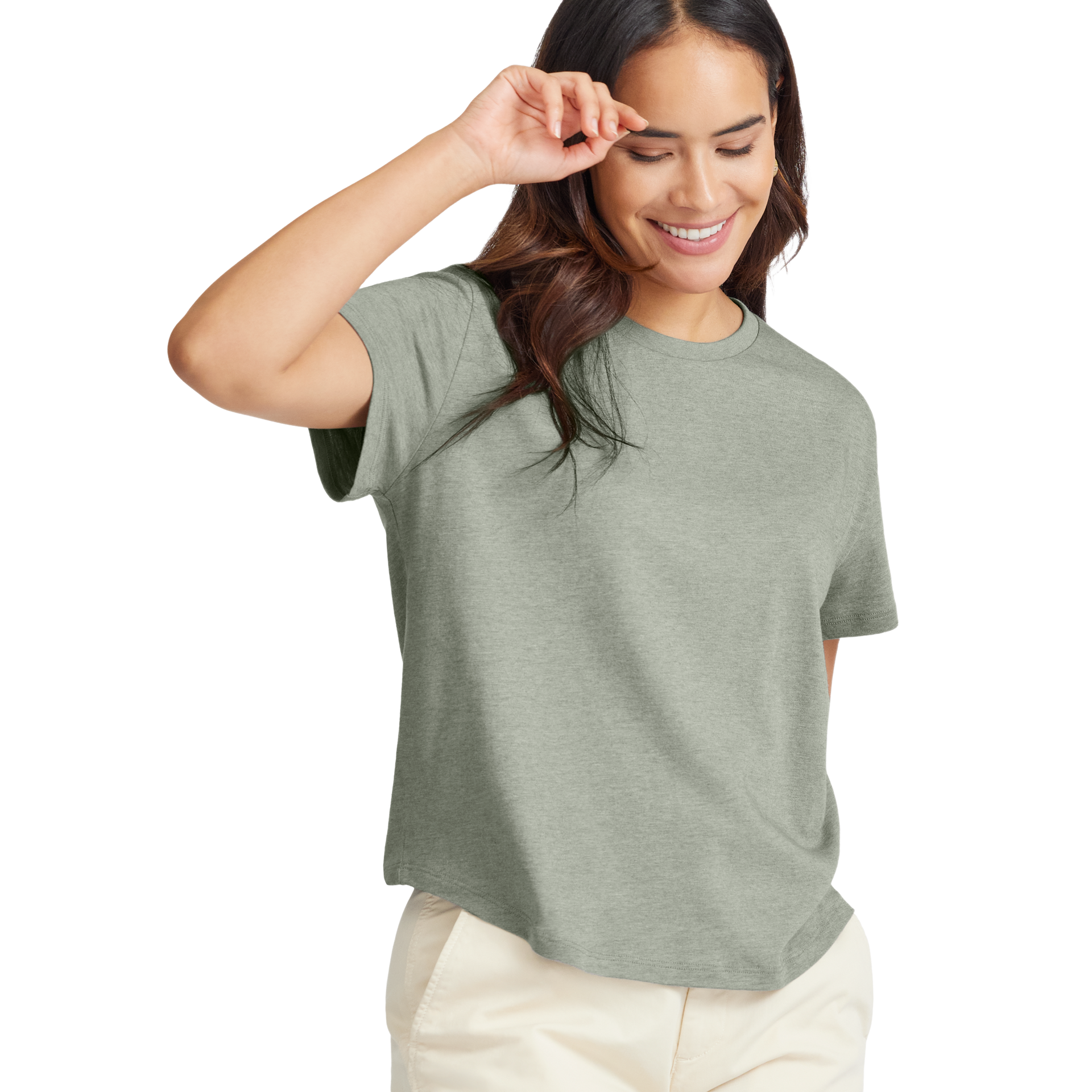 Women's Soft Merino Tee - Hazy Pine
