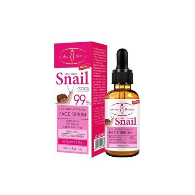 Aichun Beauty Snail Face Serum 30ml : Collagen + Vitamin E Face Serum