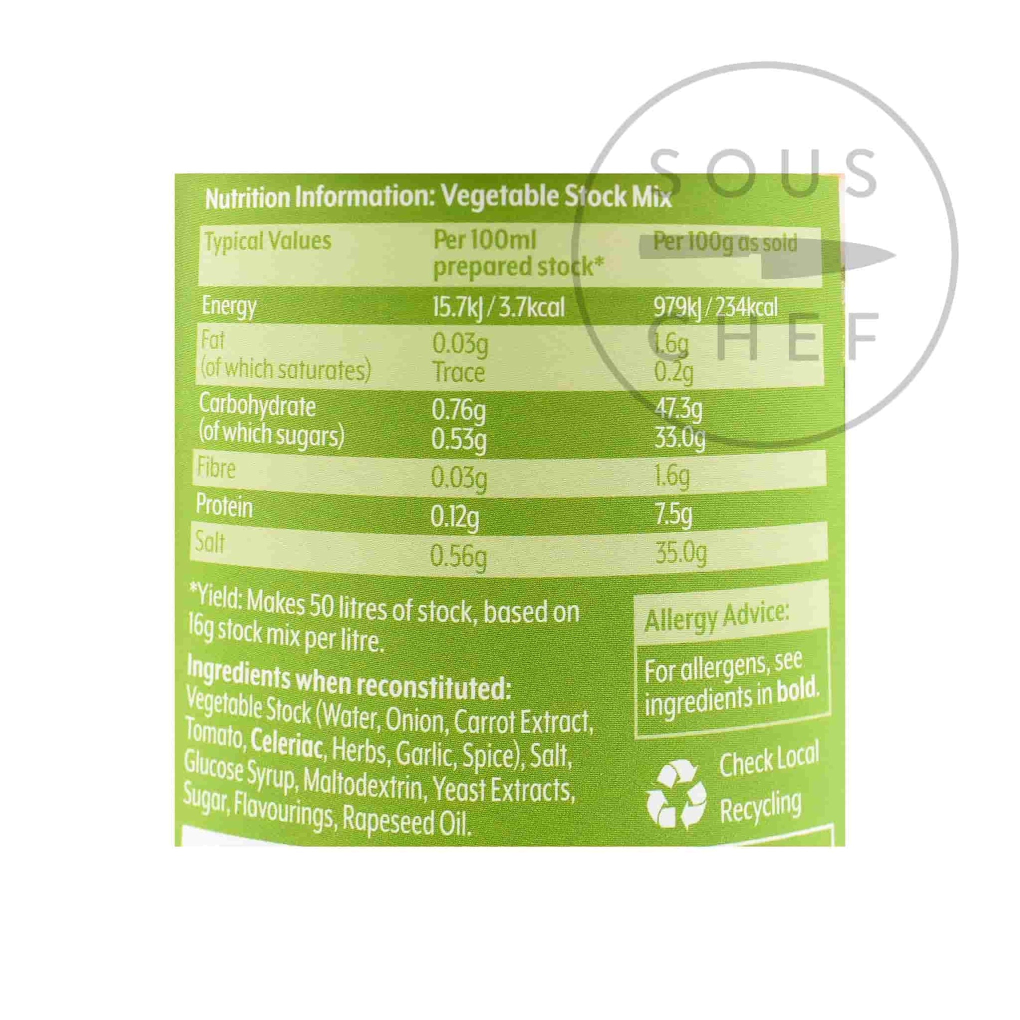 Essential Cuisine Vegetable Stock Mix. 800g