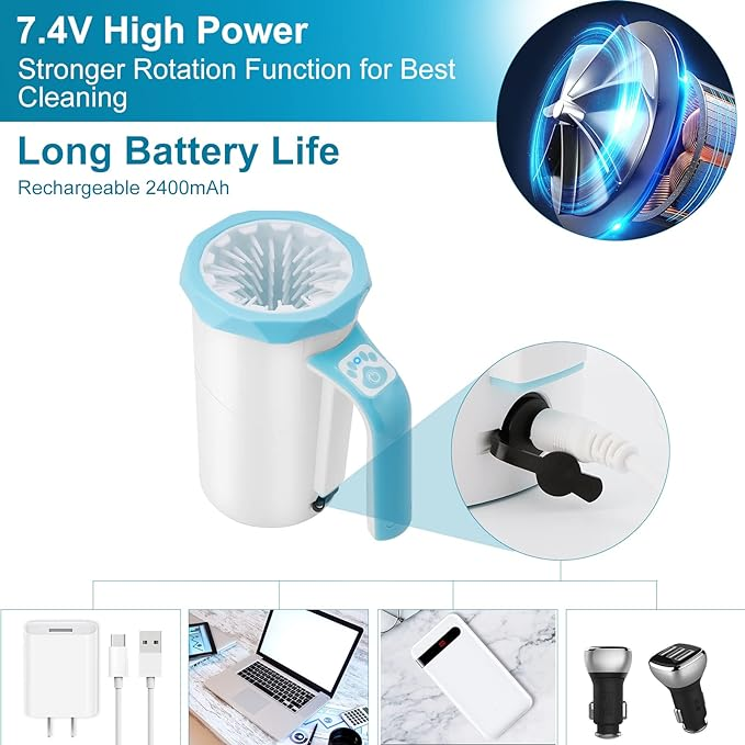 SMARTPAWLite Automatic Dog Paw Washer Gen 3 (Blue)