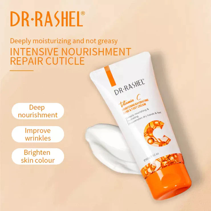 DR.RASHEL Vitamin C Brightening & Hydrating Hand & Foot Cream 100g DRL-1691