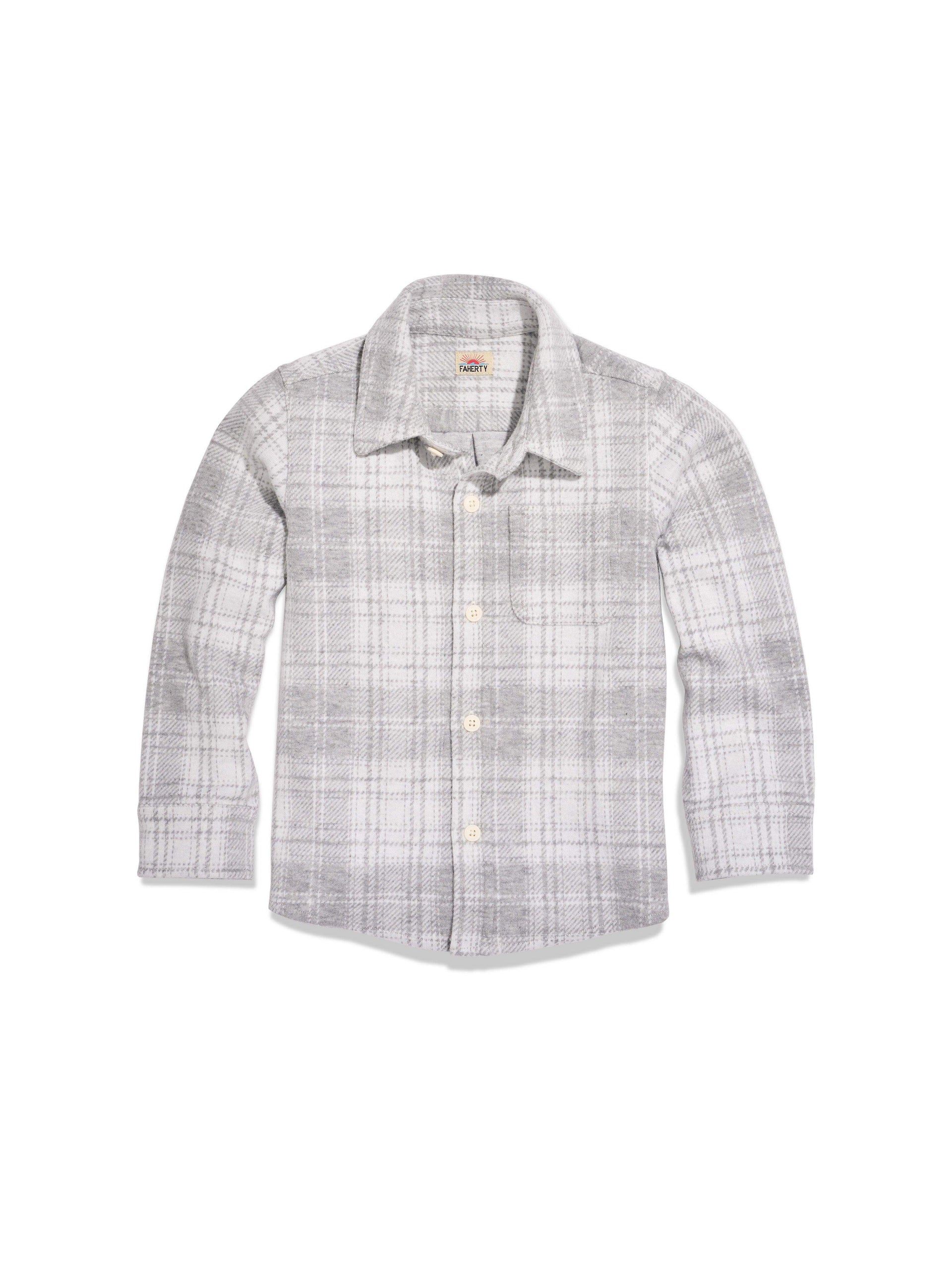 Kids Legend™ Sweater Shirt - Winter Clouds Plaid