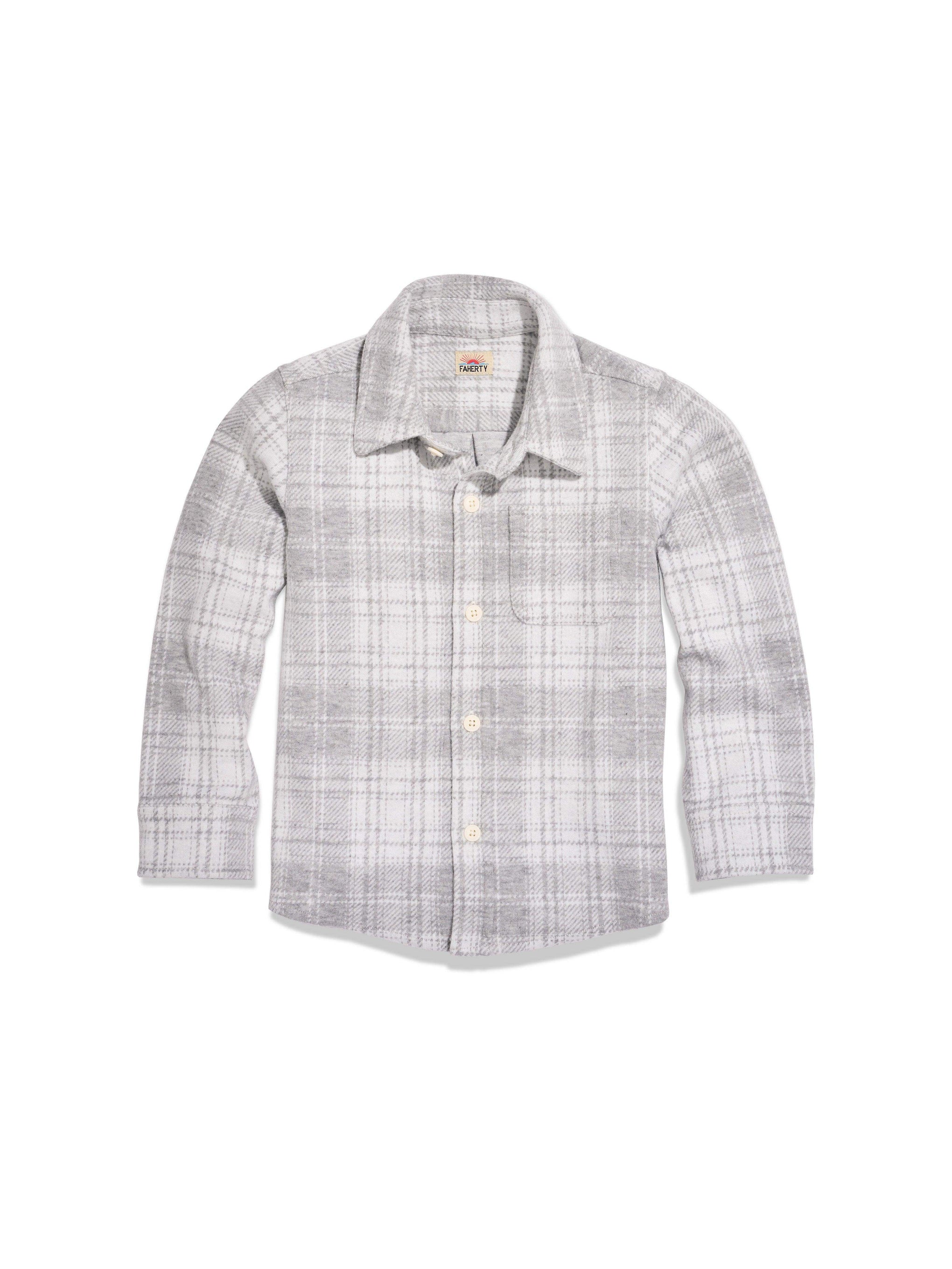 Kids Legend™ Sweater Shirt - Winter Clouds Plaid