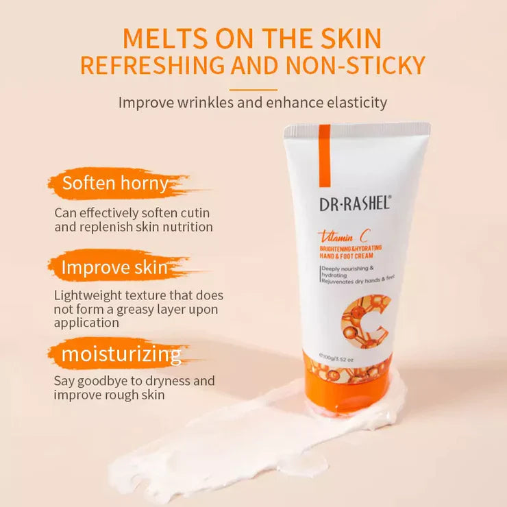 DR.RASHEL Vitamin C Brightening & Hydrating Hand & Foot Cream 100g DRL-1691
