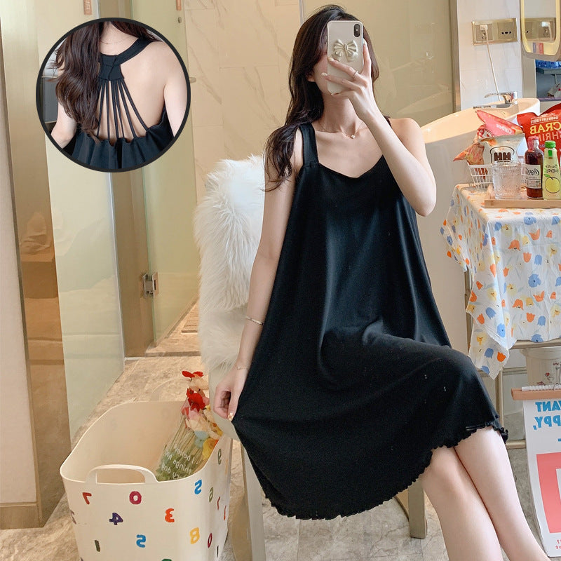 Women's Nighty Sling Loose Fit Soft Padded Sleepwear - A1022