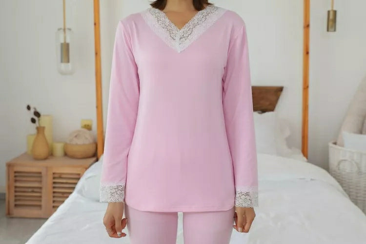 Ladies Fashion Full Sleeves Nightdress Sleepwear T245