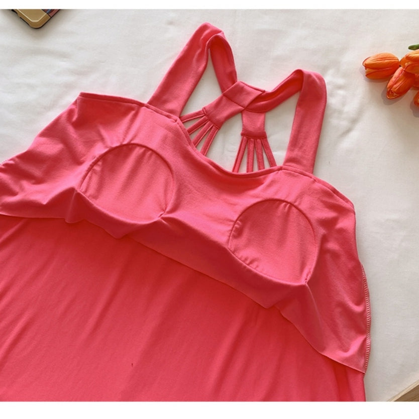 Women's Nighty Sling Loose Fit Soft Padded Sleepwear - A1022