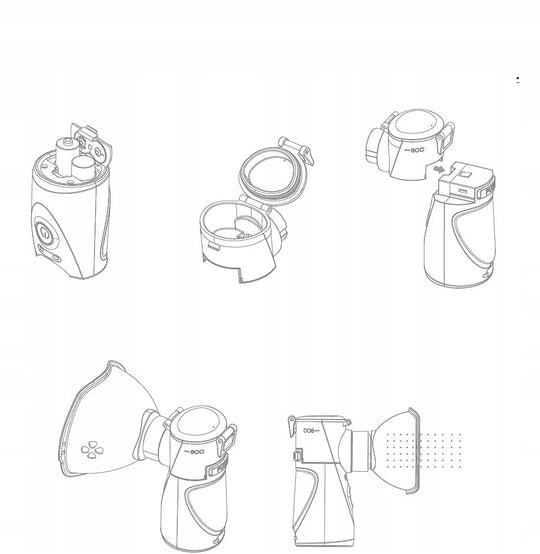 Mesh Nebulizer - Home Ultrasonic Inhaler Portable Inhaler Mist Discharge Asthma Inhaler