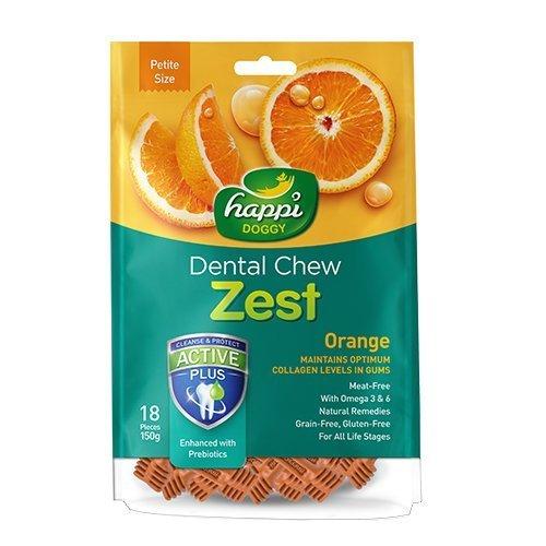 Happi Doggy Dental Chew Zest 150g (Petite 2.5)