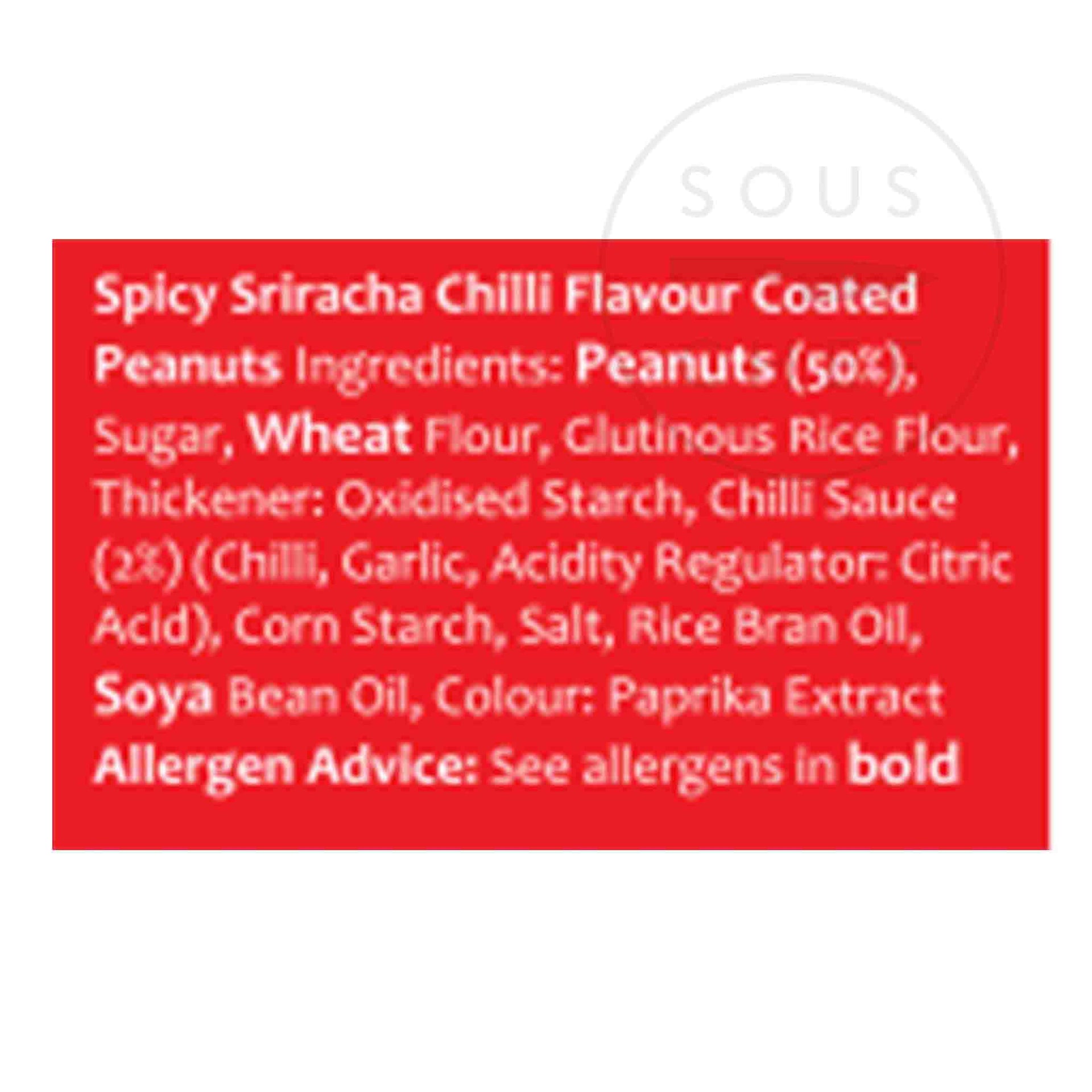 Tropical Sun Crunchy Sriracha Peanuts. 140g