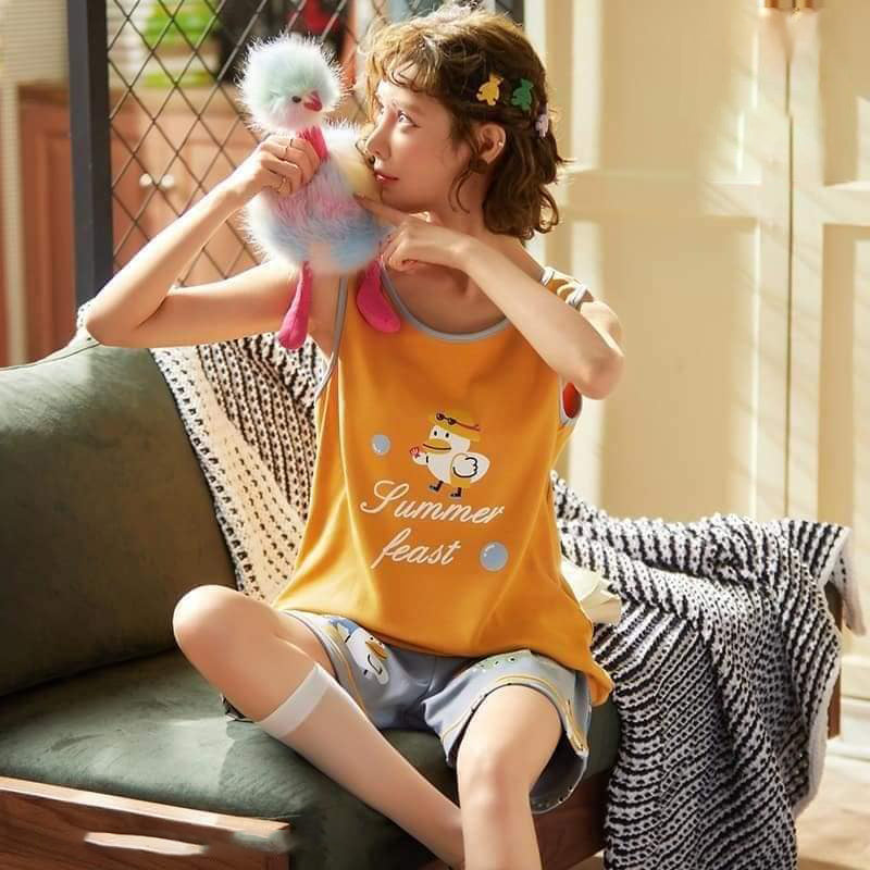 Women's Sleeveless Pajamas Sleepwear - T2342A