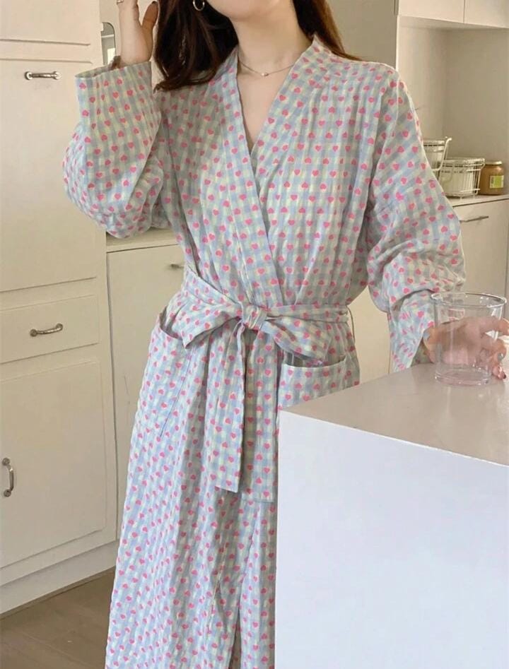 Women Long Sleeve V-Neck Comfortable & Casual Sleepwear   582376