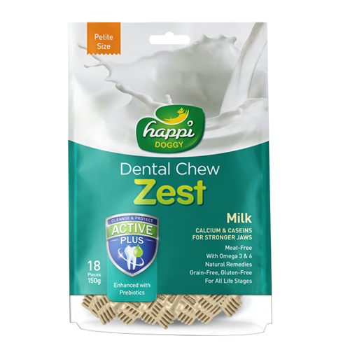 Happi Doggy Dental Chew Zest 150g (Petite 2.5)