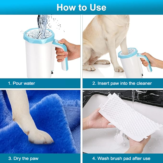 SMARTPAWLite Automatic Dog Paw Washer Gen 3 (Blue)