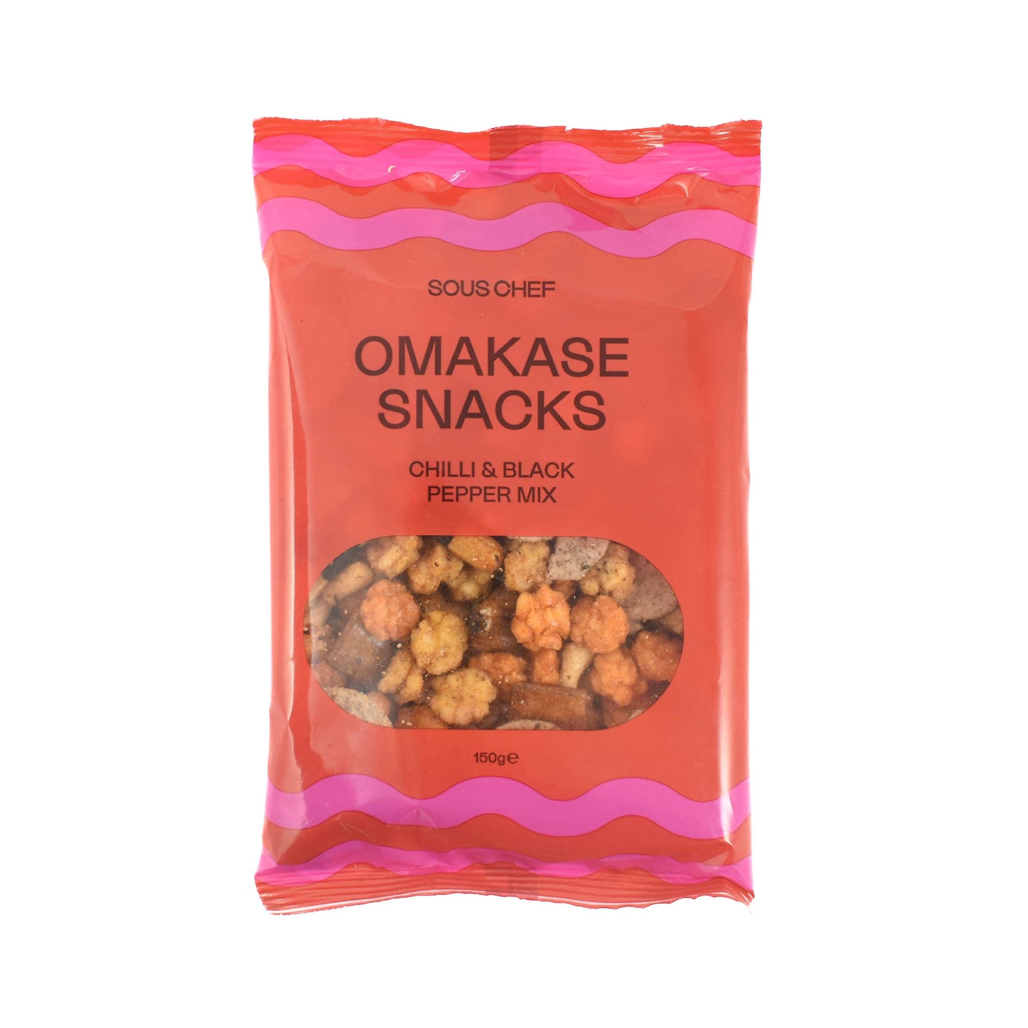 Sous Chef Omakase Snacks - Black Pepper & Chilli. 150g